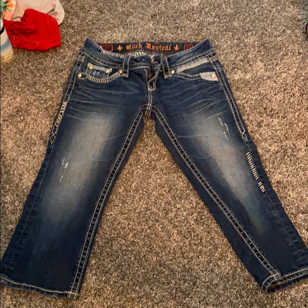 Rock revival capris